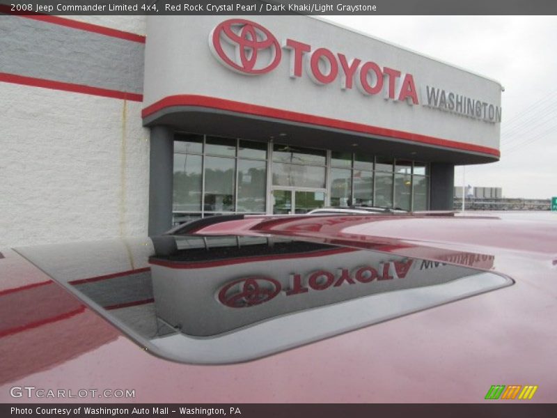 Red Rock Crystal Pearl / Dark Khaki/Light Graystone 2008 Jeep Commander Limited 4x4