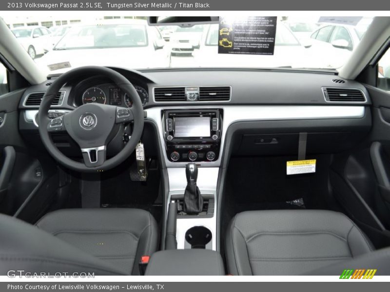 Tungsten Silver Metallic / Titan Black 2013 Volkswagen Passat 2.5L SE