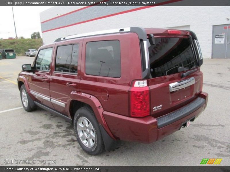 Red Rock Crystal Pearl / Dark Khaki/Light Graystone 2008 Jeep Commander Limited 4x4