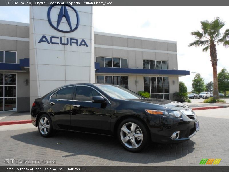 Crystal Black Pearl / Special Edition Ebony/Red 2013 Acura TSX