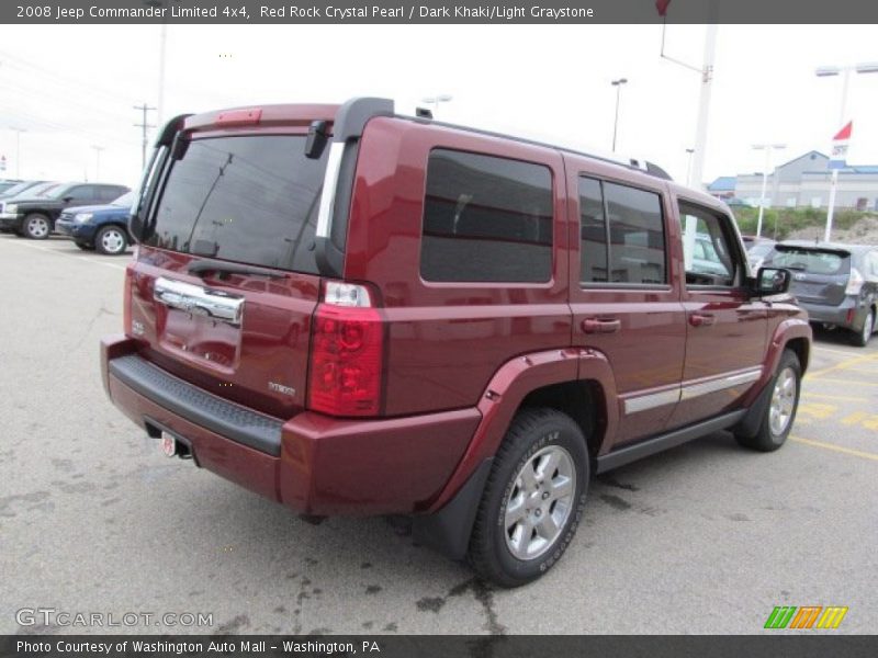 Red Rock Crystal Pearl / Dark Khaki/Light Graystone 2008 Jeep Commander Limited 4x4