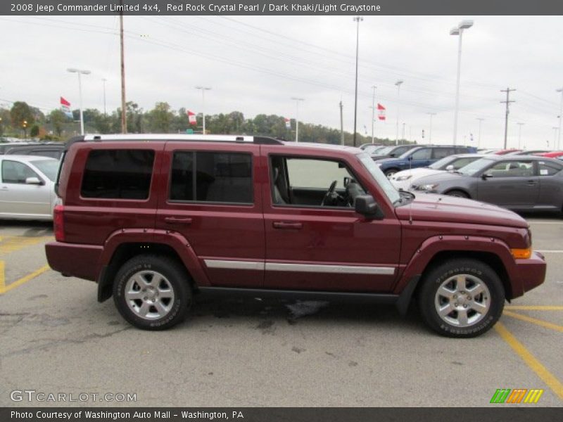 Red Rock Crystal Pearl / Dark Khaki/Light Graystone 2008 Jeep Commander Limited 4x4