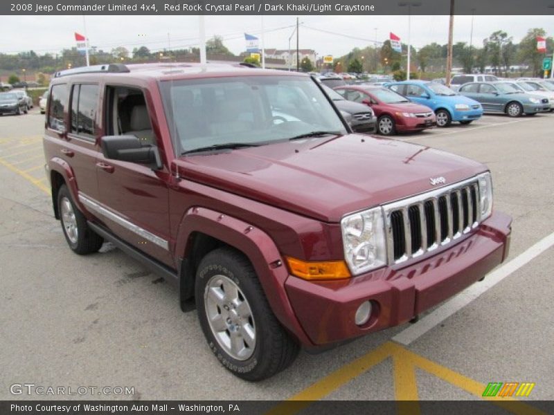 Red Rock Crystal Pearl / Dark Khaki/Light Graystone 2008 Jeep Commander Limited 4x4