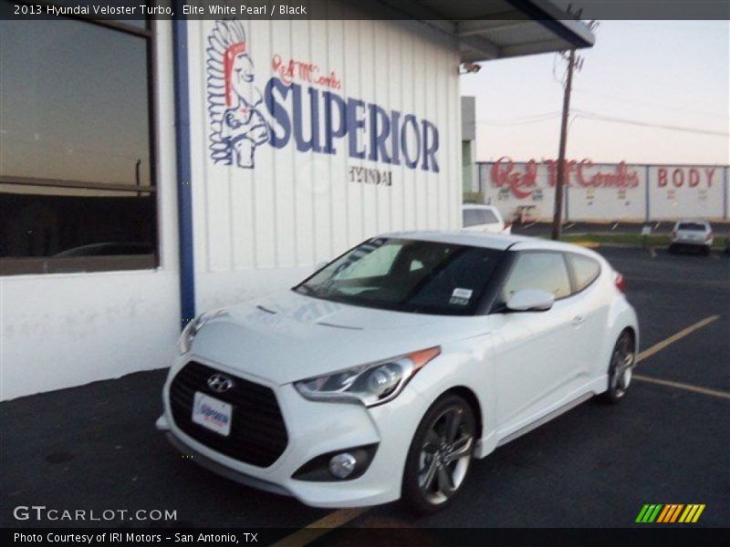 Elite White Pearl / Black 2013 Hyundai Veloster Turbo