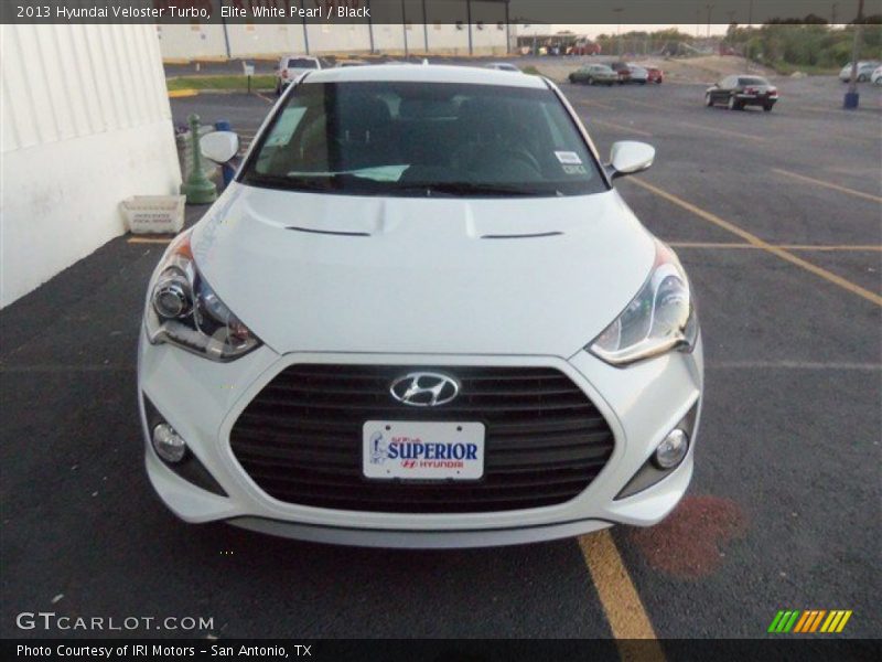 Elite White Pearl / Black 2013 Hyundai Veloster Turbo