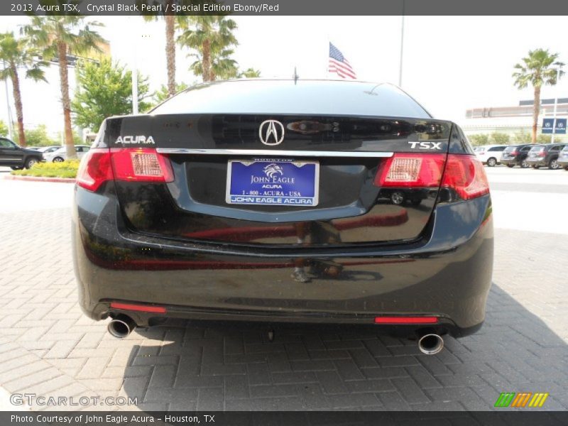 Crystal Black Pearl / Special Edition Ebony/Red 2013 Acura TSX