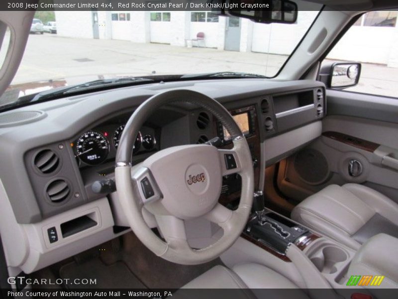 Red Rock Crystal Pearl / Dark Khaki/Light Graystone 2008 Jeep Commander Limited 4x4
