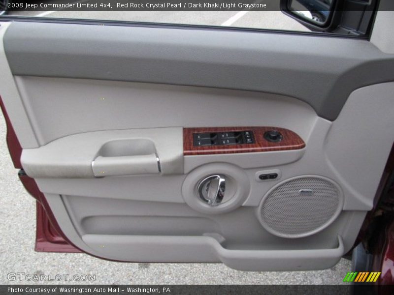 Red Rock Crystal Pearl / Dark Khaki/Light Graystone 2008 Jeep Commander Limited 4x4
