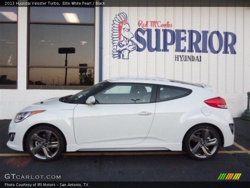 Elite White Pearl / Black 2013 Hyundai Veloster Turbo