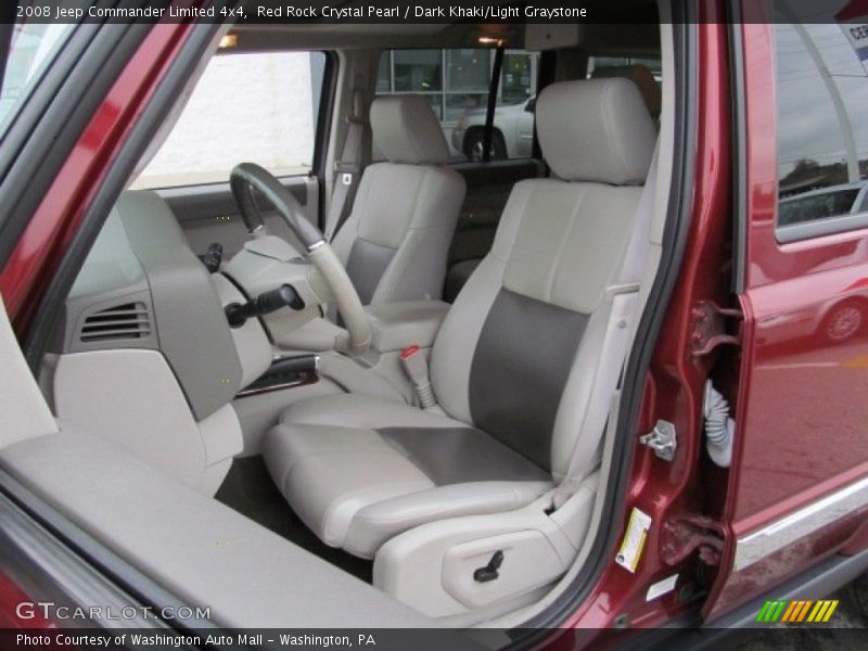 Red Rock Crystal Pearl / Dark Khaki/Light Graystone 2008 Jeep Commander Limited 4x4