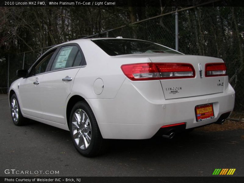 White Platinum Tri-Coat / Light Camel 2010 Lincoln MKZ FWD