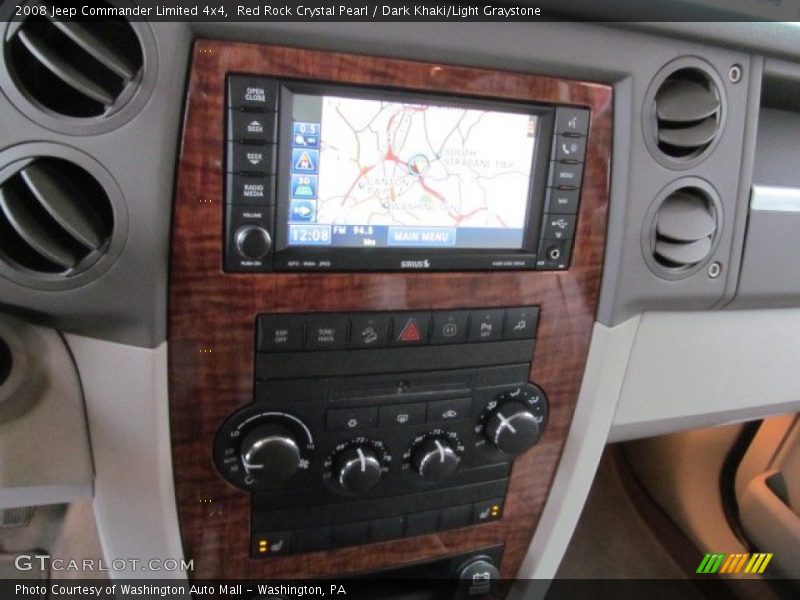 Red Rock Crystal Pearl / Dark Khaki/Light Graystone 2008 Jeep Commander Limited 4x4
