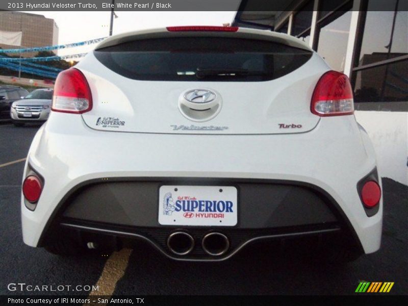 Elite White Pearl / Black 2013 Hyundai Veloster Turbo