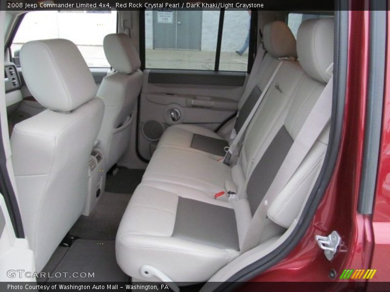 Red Rock Crystal Pearl / Dark Khaki/Light Graystone 2008 Jeep Commander Limited 4x4