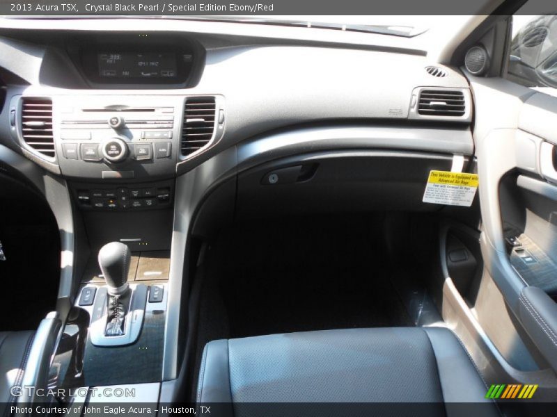 Crystal Black Pearl / Special Edition Ebony/Red 2013 Acura TSX