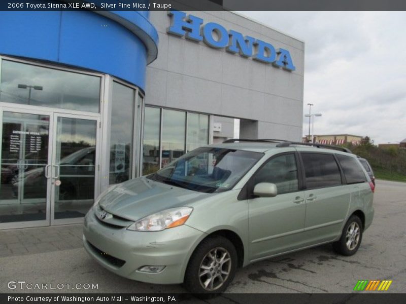 Silver Pine Mica / Taupe 2006 Toyota Sienna XLE AWD