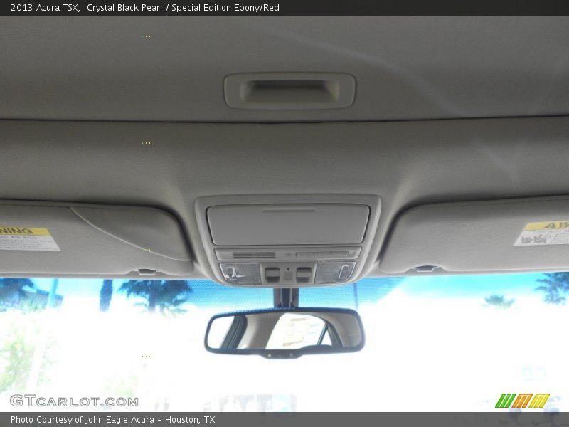 Crystal Black Pearl / Special Edition Ebony/Red 2013 Acura TSX