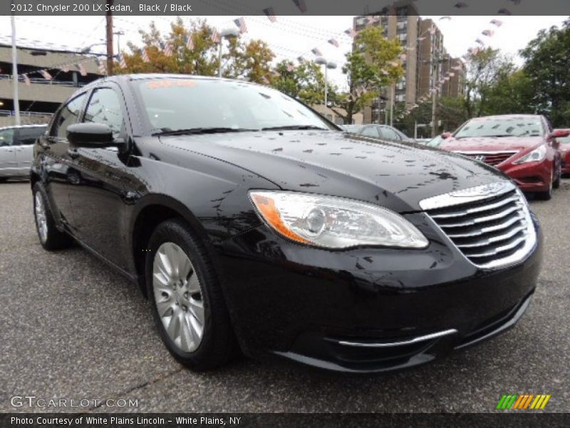 Black / Black 2012 Chrysler 200 LX Sedan
