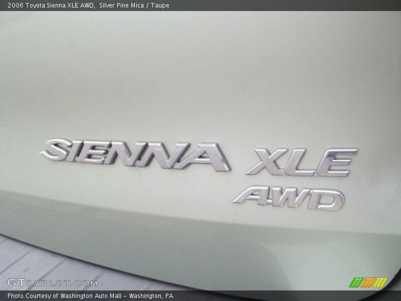 Sienna XLE AWD - 2006 Toyota Sienna XLE AWD