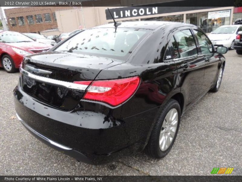 Black / Black 2012 Chrysler 200 LX Sedan