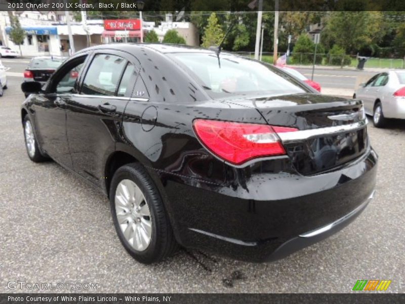 Black / Black 2012 Chrysler 200 LX Sedan