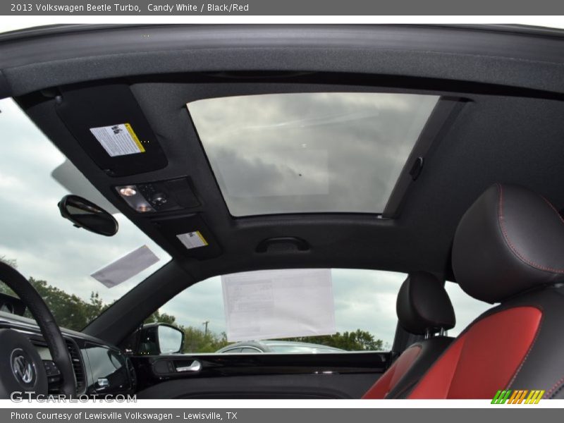 Candy White / Black/Red 2013 Volkswagen Beetle Turbo