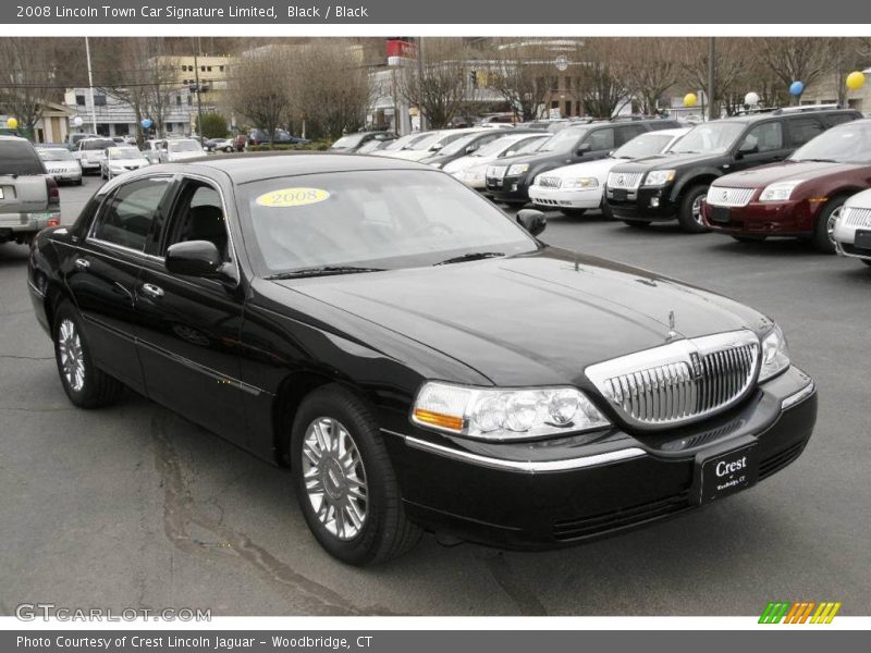 Black / Black 2008 Lincoln Town Car Signature Limited