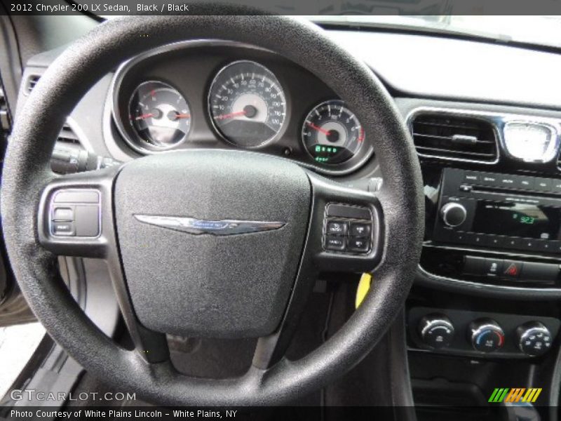 Black / Black 2012 Chrysler 200 LX Sedan