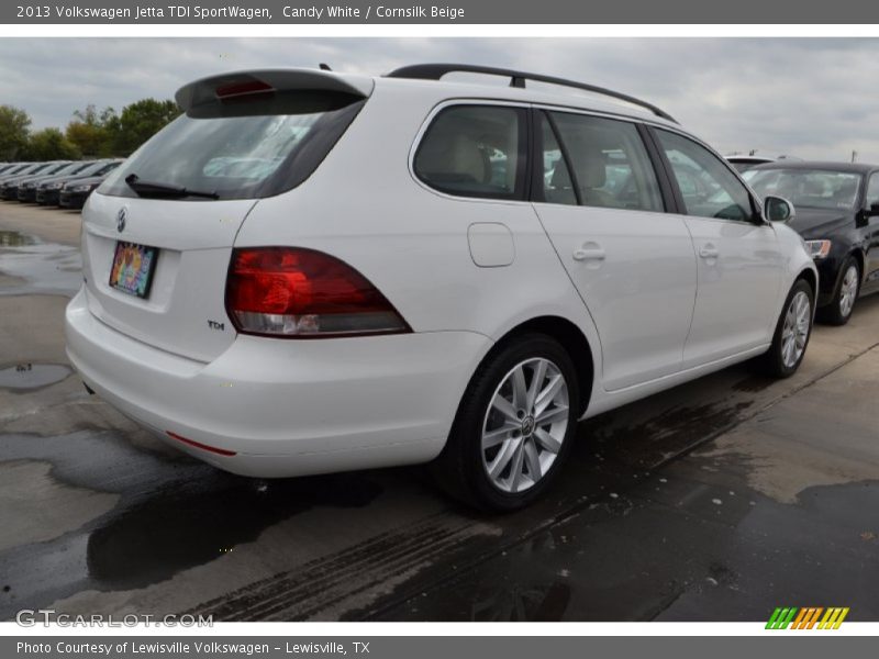 Candy White / Cornsilk Beige 2013 Volkswagen Jetta TDI SportWagen