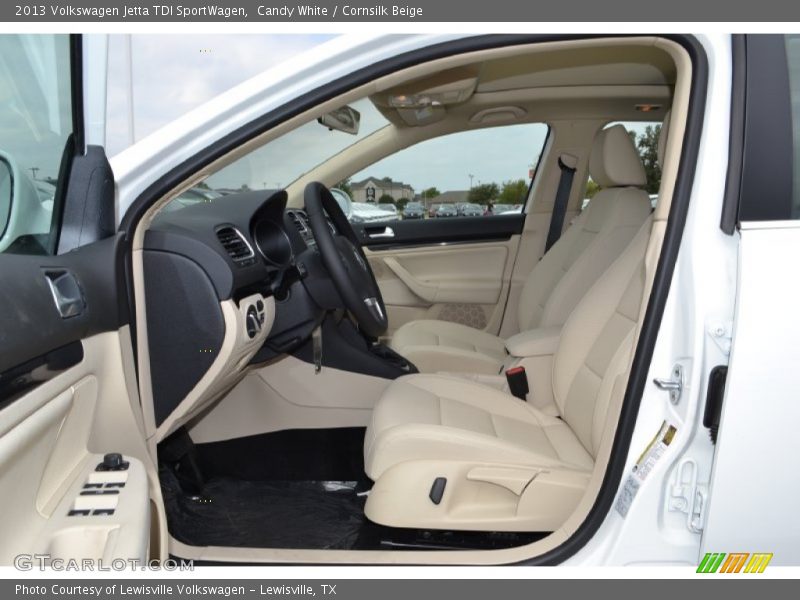 Candy White / Cornsilk Beige 2013 Volkswagen Jetta TDI SportWagen