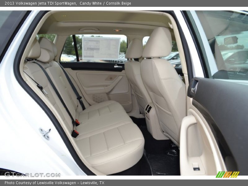 Candy White / Cornsilk Beige 2013 Volkswagen Jetta TDI SportWagen