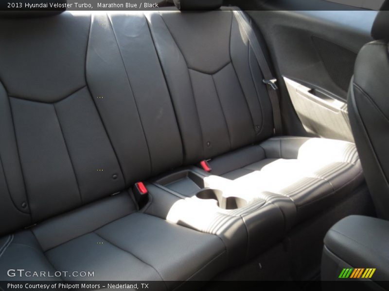 Marathon Blue / Black 2013 Hyundai Veloster Turbo