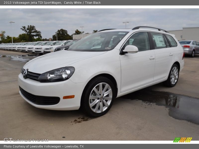 Candy White / Titan Black 2013 Volkswagen Jetta TDI SportWagen