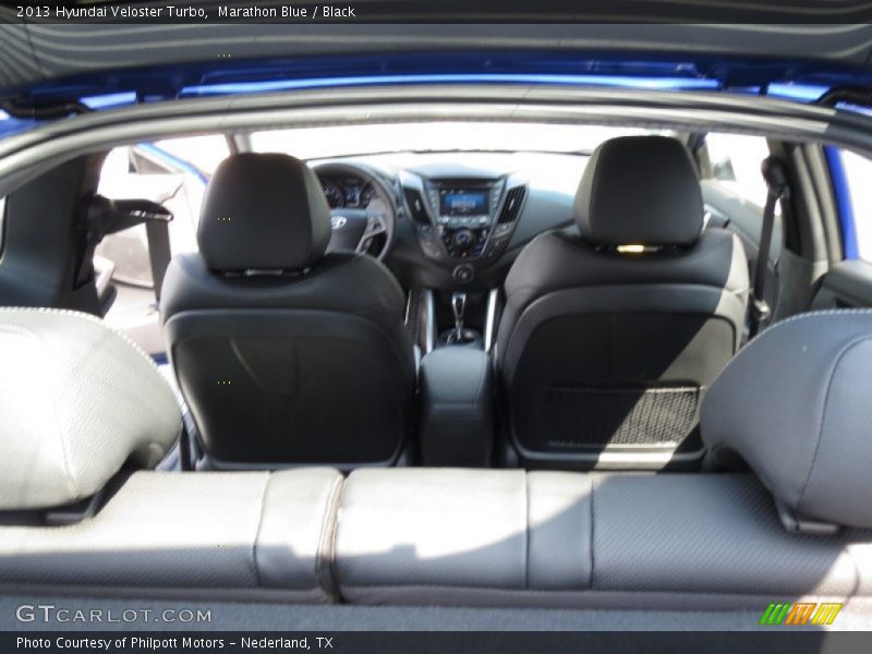 Marathon Blue / Black 2013 Hyundai Veloster Turbo