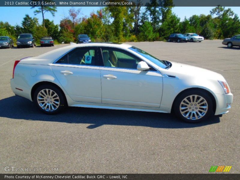 White Diamond Tricoat / Cashmere/Cocoa 2013 Cadillac CTS 3.6 Sedan