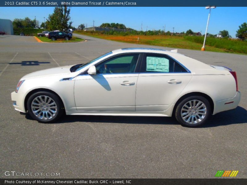 White Diamond Tricoat / Cashmere/Cocoa 2013 Cadillac CTS 3.6 Sedan