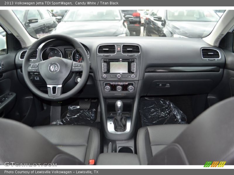 Candy White / Titan Black 2013 Volkswagen Jetta TDI SportWagen