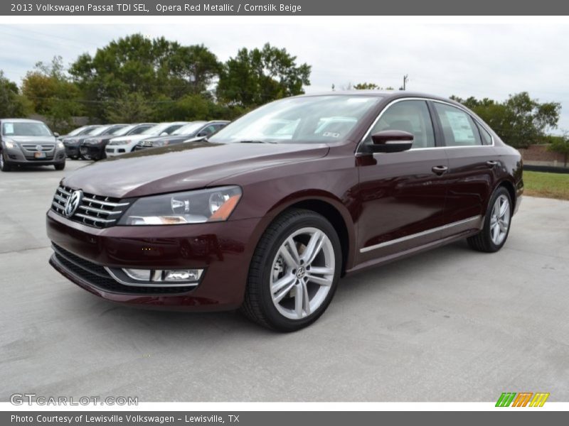 Opera Red Metallic / Cornsilk Beige 2013 Volkswagen Passat TDI SEL