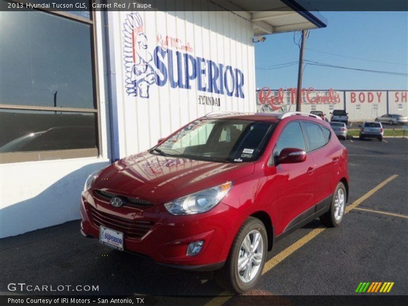 Garnet Red / Taupe 2013 Hyundai Tucson GLS