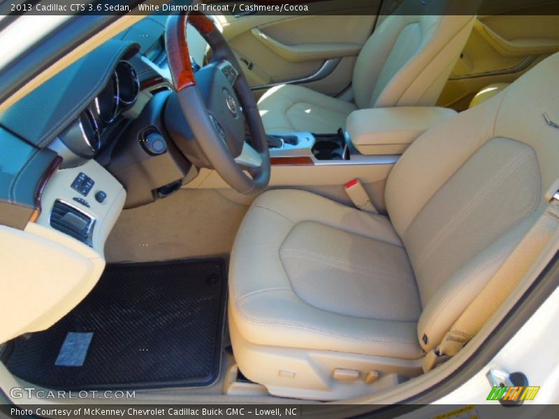 White Diamond Tricoat / Cashmere/Cocoa 2013 Cadillac CTS 3.6 Sedan
