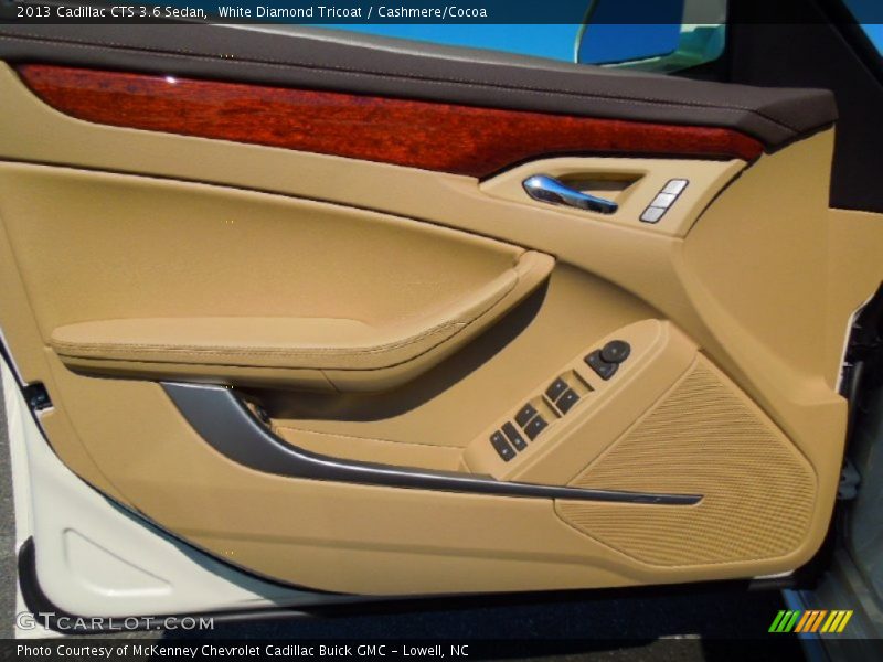 White Diamond Tricoat / Cashmere/Cocoa 2013 Cadillac CTS 3.6 Sedan