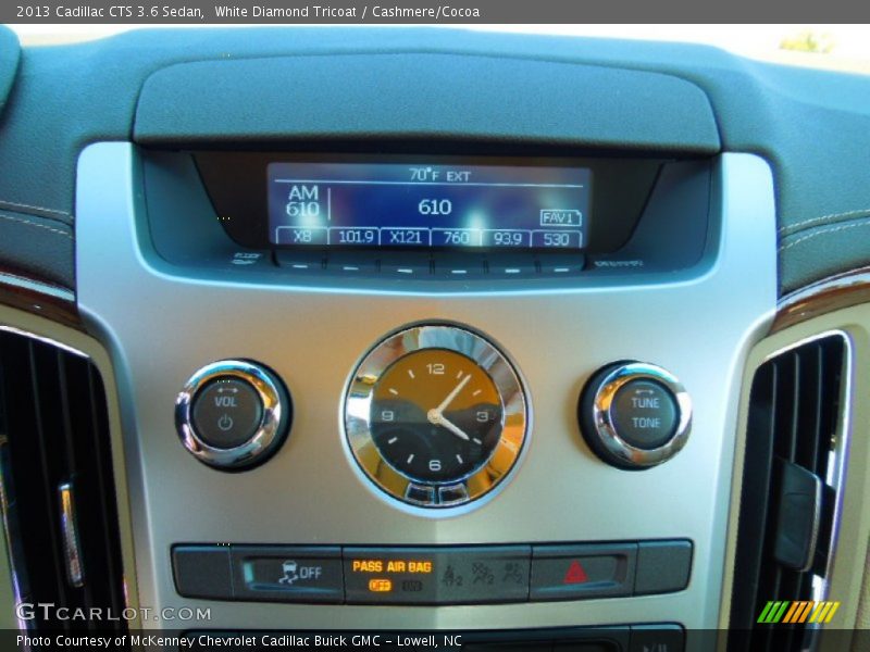 White Diamond Tricoat / Cashmere/Cocoa 2013 Cadillac CTS 3.6 Sedan