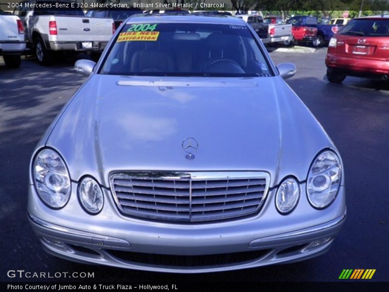 Brilliant Silver Metallic / Charcoal 2004 Mercedes-Benz E 320 4Matic Sedan