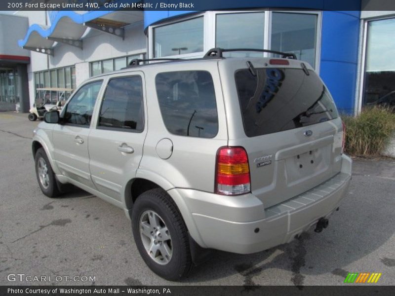 Gold Ash Metallic / Ebony Black 2005 Ford Escape Limited 4WD