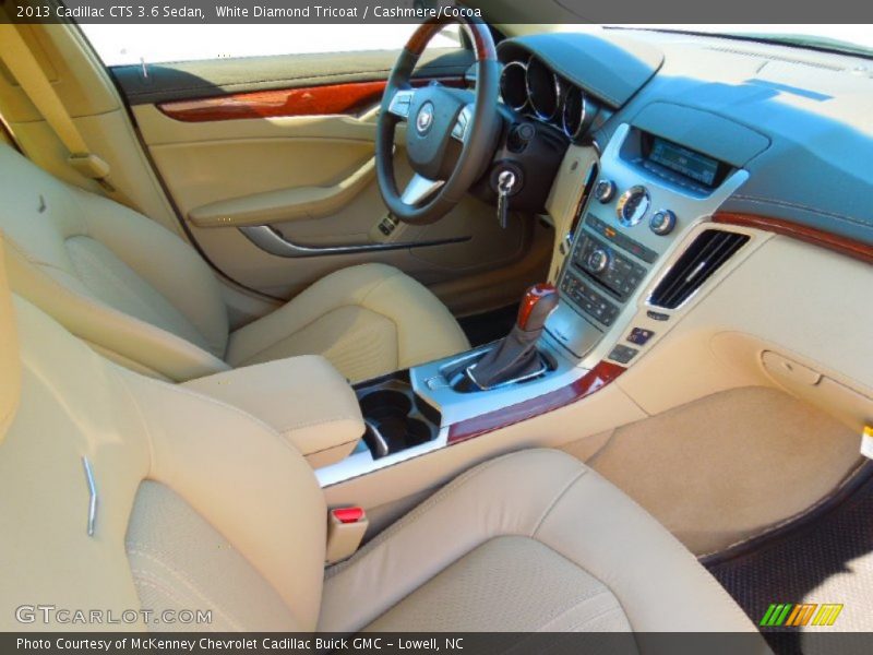 White Diamond Tricoat / Cashmere/Cocoa 2013 Cadillac CTS 3.6 Sedan