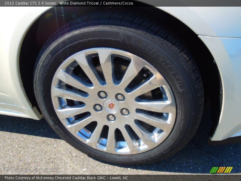 White Diamond Tricoat / Cashmere/Cocoa 2013 Cadillac CTS 3.6 Sedan