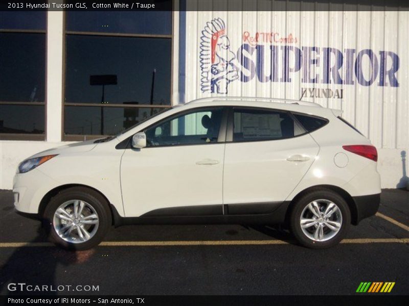 Cotton White / Taupe 2013 Hyundai Tucson GLS