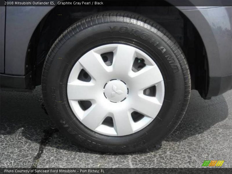 Graphite Gray Pearl / Black 2008 Mitsubishi Outlander ES