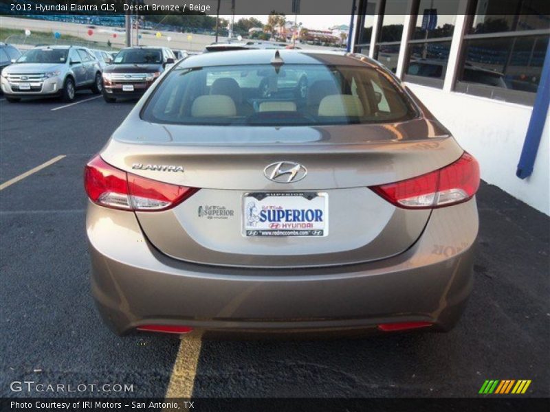 Desert Bronze / Beige 2013 Hyundai Elantra GLS