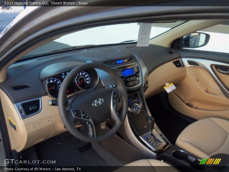 Desert Bronze / Beige 2013 Hyundai Elantra GLS